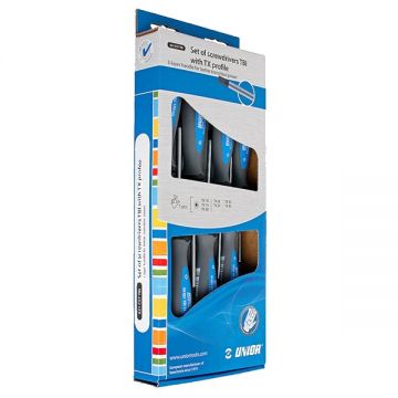 Unior  621CS7TBI - Set surubelnite cu profil torx 7 bucati