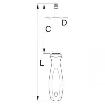 Unior  621TBI - Surubelnita cu profil torx 115 mm TX30