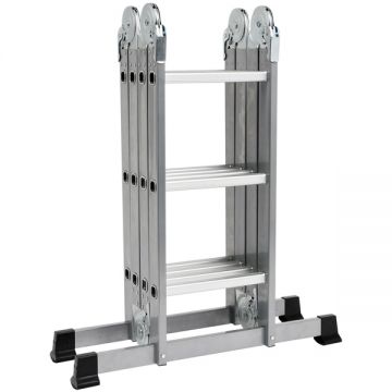 Vorel  17704 - Scara constructii articulata 3.4 m 150  kg 3  trepte tronson