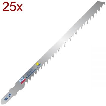 Wilpu  HC 34 - Panza fierastrau pendular tija cu un prag de prindere (T) 132 mm lemn taiere dreapta fina 25 bucati