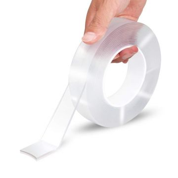 Banda nano-adeziva cu doua fete extra rezistente - 300 x 3 x 0,2 cm