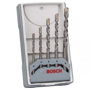 Bosch  2607017080 - Set burghie de zidarie 4-8  mm tija cilindrica 5 bucati
