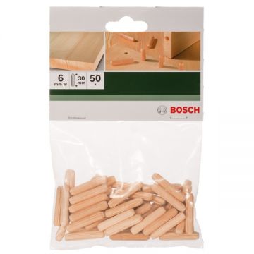 Bosch  2609255309 - Dibluri din lemn 6x30 mm 50 bucati