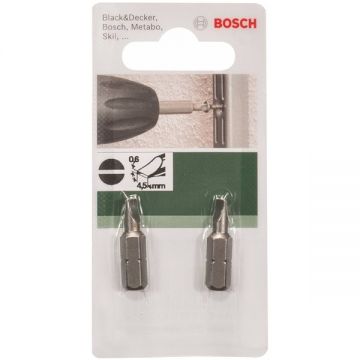 Bosch  2609255908 - Set capete de insurubare profil plat 0.6x4.5 2 bucati