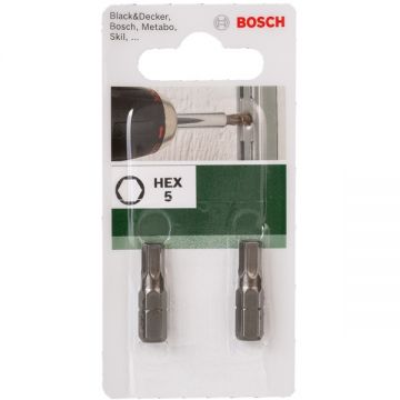 Bosch  2609255951 - Set capete de insurubare profil HEX5 2 bucati