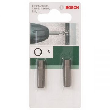 Bosch  2609255952 - Set capete de insurubare profil HEX6 2 bucati