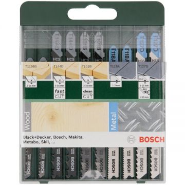 Bosch  2609256746 - Set panze fierastrau pendular tija cu un prag de prindere (T) - mm multimaterial taiere mixta 10 bucati