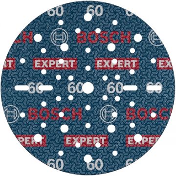 Bosch  EXPERT O780 - Set foi abrazive rotunde 150 mm granulatie 60 49 gauri 50 bucati