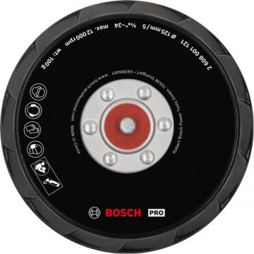 Bosch  PRO Polishing Pad - Placa de slefuire rotunda cu scai 125 mm fara gauri compozitie medie GPX 12V-125