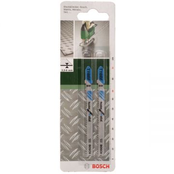 Bosch  T 118 BF - Set panze fierastrau pendular tija cu un prag de prindere (T) 91 mm metal taiere dreapta fina 2 bucati