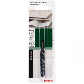Bosch  T 130 RIFF - Set panze fierastrau pendular tija cu un prag de prindere (T) 76 mm ceramica taiere curba fina 1 bucata