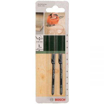 Bosch  U 19 BO - Set panze fierastrau pendular tija universala (U) 70 mm lemn taiere curba fina 2 bucati