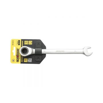 Cheie combinata fixa si inelara cu clichet 10mm Cr-V, Cod: DISUF37, Crownman