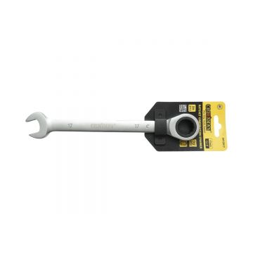 Cheie combinata fixa si inelara cu clichet 17mm Cr-V , Cod: DISUF39, Crownman