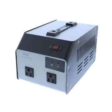 Convertor tensiune 220V -> 110V 1000VA 2 iesiri, Well