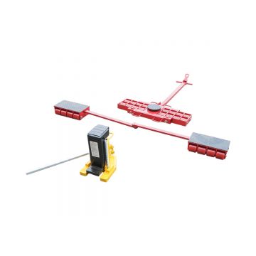 Cric 15 tone cu mecanism de rulare dirijabil pe rol pentru echipamente grele , Cod: DISPY15