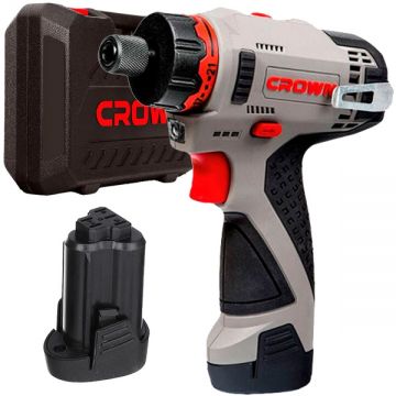 Crown  CT21072HBX-2 - Masina de insurubat cu impact cu 2 acumulatori Li-Ion 12 V 2 Ah 30 Nm - valiza plastic