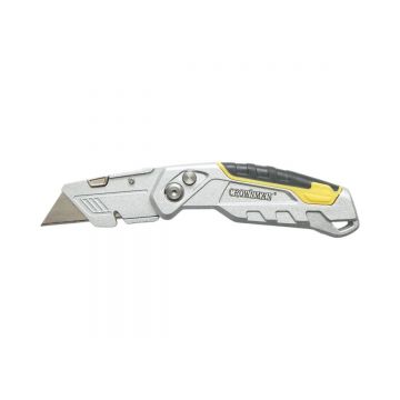 Cutit cutter profesional pliabil cu lama otel 19mm SK5, corp aluminiu Heavy Duty , Cod: DISUF10, Crownman