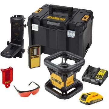 DeWalt  DCE074D1R - Nivela laser rotativa 45 m +/-1 mm/m - rot/min receptor proiectie verticala valiza speciala