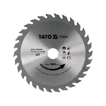 Disc circular pentru lemn 150x30T x 20 mm, taiere precisa