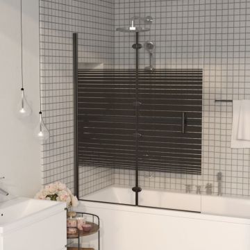 Gossi cabina de dus pliabila, negru, 100x140 cm, esg