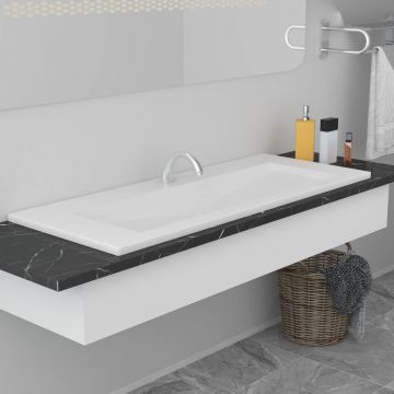 Gossi chiuveta incorporata, alb, 101 x 39,5 x 18,5 cm, ceramica