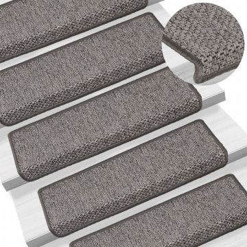 Gossi covoras scari autoadeziv 15 buc. gri&bej 65x21x4cm aspect sisal