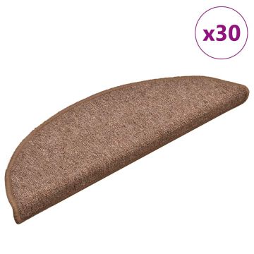 Gossi covorase scara 30 buc maro 56x17x3 cm