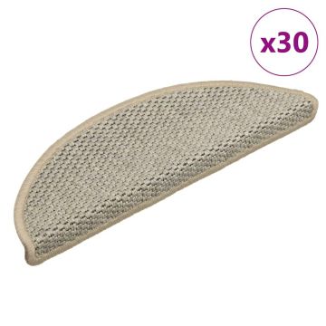 Gossi covorase scari autoadezive 30 buc. verde 56x17x3cm aspect sisal