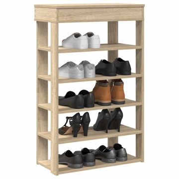 Gossi suport de pantofi, stejar sonoma, 60x30x98 cm, lemn prelucrat