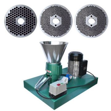 Granulator furaje Eurogran 150, 150 Kg/h, 3 matrite, motor inclus de 3.7 Kw, transmisie curea, monofazat 230V