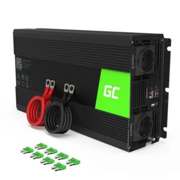 Invertor de tensiune 24V -> 230V, 1500W, INV24, Greencell