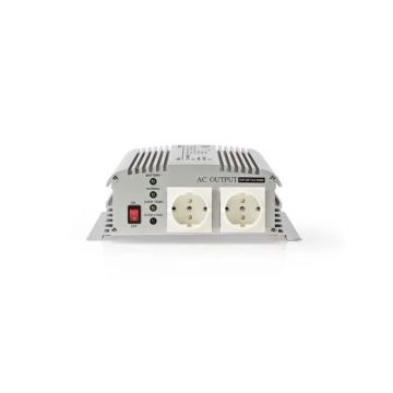 Invertor tensiune cu unda sinusoidala modificata 12V DC - 230V AC 1000W 2x iesire Schuko, NEDIS