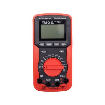 Multimetru universal 5 in 1 Yato YT-73087, masurare tensiune, curent, rezistenta, temperatura, lumina