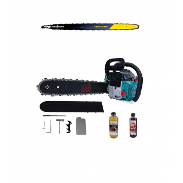 PACHET Drujba Fermax 5200, 4CP, 52CC, 10000RPM, + 2 lanturi + 2 lame + ulei ungere lant 1L + ulei amestec 0.5L