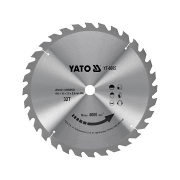 Panze fierastrau circular pentru lemn 400 mm, 30T, prindere 32 mm