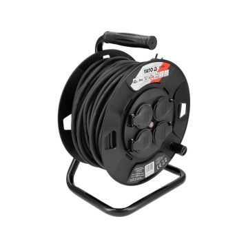 Prelungitor tambur 40m – 4 prize, cablu rezistent H05RR-F