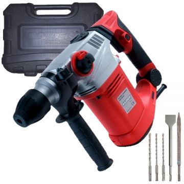 Raider  RDP-HD39 - Rotopercutor SDS-Plus 720 W 3.8 J sistem antivibratii valiza plastic accesorii