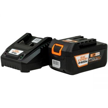 Ruris  DAC Expert 2424e - Set 1 acumulator si incarcator Li-Ion 20 V 4 Ah