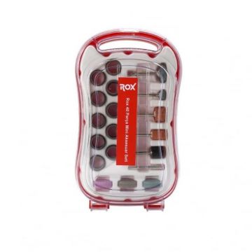 Set accesorii pentru masina de gaurit si frezat ROX Wood 153ROX0076, 40 piese
