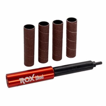 Set adaptor slefuire cu mandrina plus accesorii ROX Wood 153ROX0193, 38 mm, 5 piese