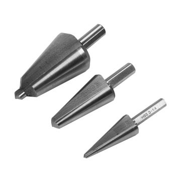 Set alezoare conice HSS 3-14, 8-20, 16-30 mm, Yato
