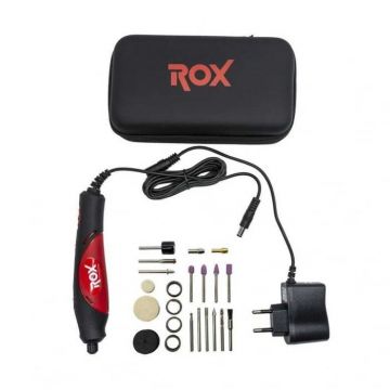 Set masina pentru gaurit si frezat  ROX Wood  153ROX0093, 25 piese