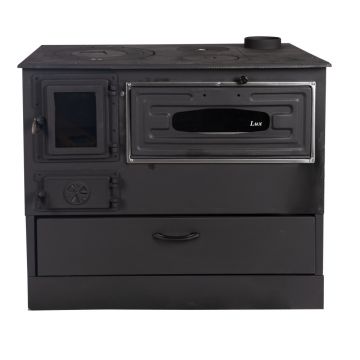 Soba de gatit pe lemne 9kW,cos fum dreapta, plita din fonta si sertar depozitare,Grand Fantazia Lux