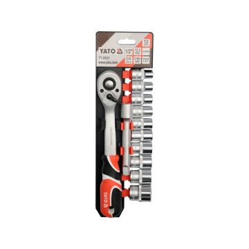 Trusa tubulare 12 piese 1/2” Yato – set profesional pentru lucrari mecanice