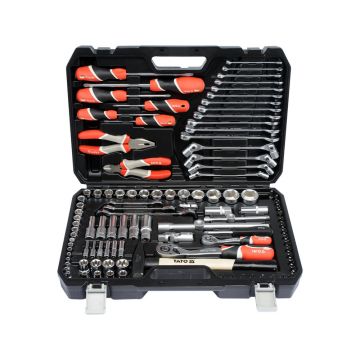 Trusa tubulare, chei combinate si antrenor 109 piese Yato – solutia completa pentru orice atelier