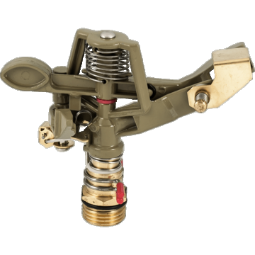 Aspersor Cu Impact Din Alama, Cu Fe, Presiune 1-4 Bari, Debit Maxim 0,62-1,18 M3/h, Suprateran,diametru De Aspersie 21-26 M