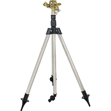 Aspersor Cu Impact Din Alama Pe Trepied, Presiune 1.5-4 Bari, Debit Maxim 0,73-1,18 M3/h, Suprateran,diametru De Aspersie 23-28 M
