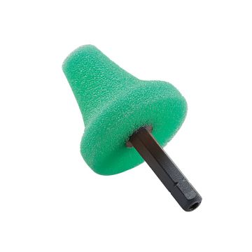 Burete conic de lustruit Flex PZ-G 35 HEX VE5, 517798, 35 mm, verde, set 5 bucati