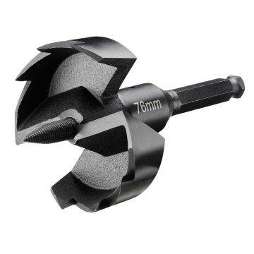 Burghiu pentru lemn tip FORSTNER, DeWALT DT4588, prindere hexagonala, 76 mm